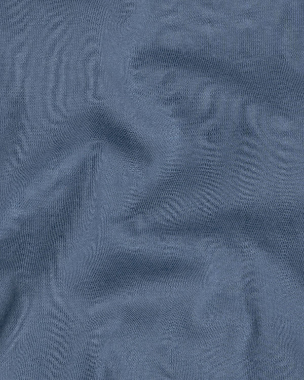Cadet Blue Pique Premium Cotton Polo