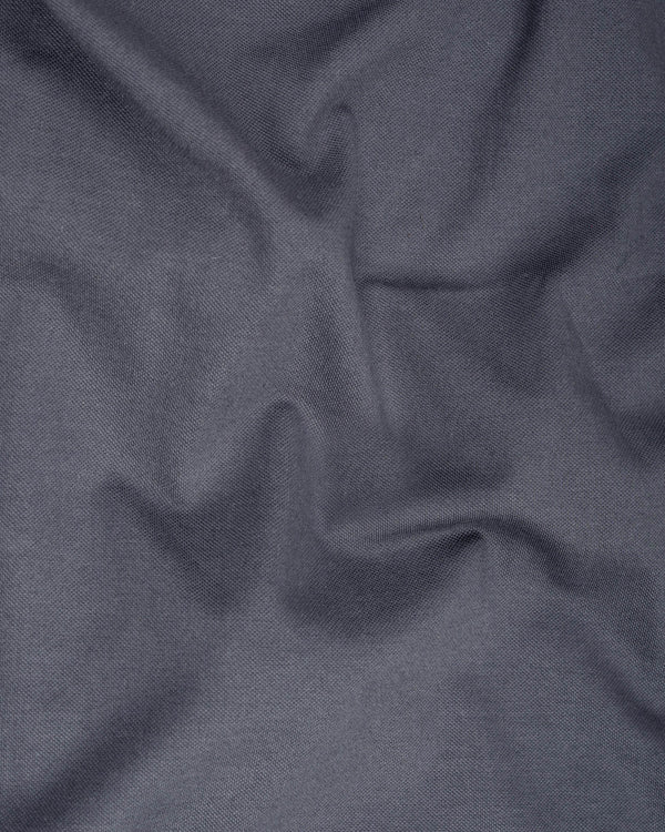 Storm Dust Gray Full Sleeves Premium Cotton Pique Polo TS567-S, TS567-M, TS567-L, TS567-XL, TS567-XXL, TS567-3XL, TS567-4XL