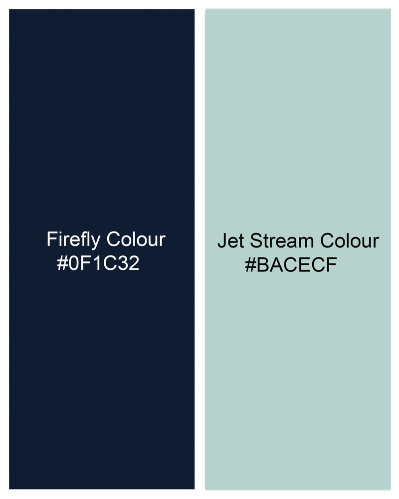 Jet Stream Green with Firefly Blue Premium Cotton Sweatshirt TS601-S, TS601-M, TS601-L, TS601-XL, TS601-XXL, TS601-3XL, TS601-4XL