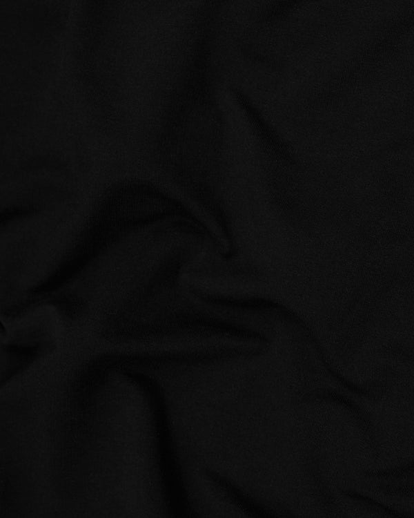 Jade Black Soft Premium Cotton Turtleneck Pullover TS613-S, TS613-M, TS613-L, TS613-XL, TS613-XXL, TS613-3XL, TS613-4XL