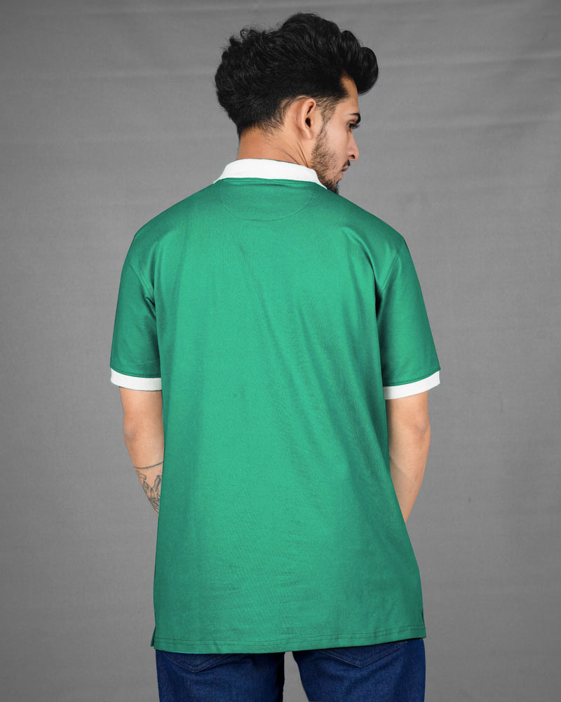 Teal Green Super Soft Organic Pique Polo TS614-S, TS614-M, TS614-L, TS614-XL, TS614-XXL, TS614-3XL, TS614-4XL