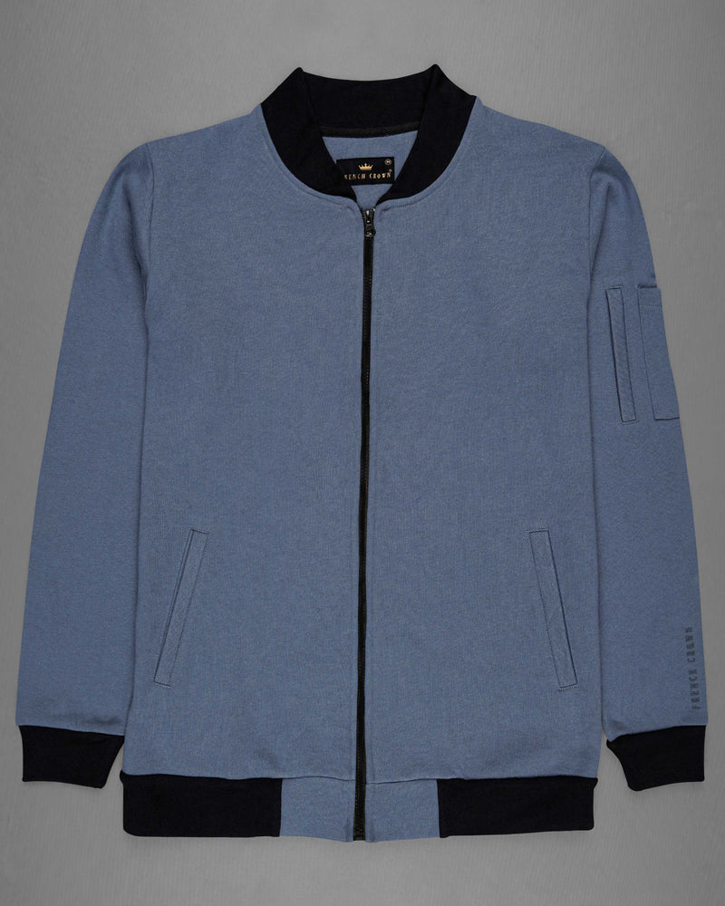 Shuttle Blue Heavyweight Bomber Jacket