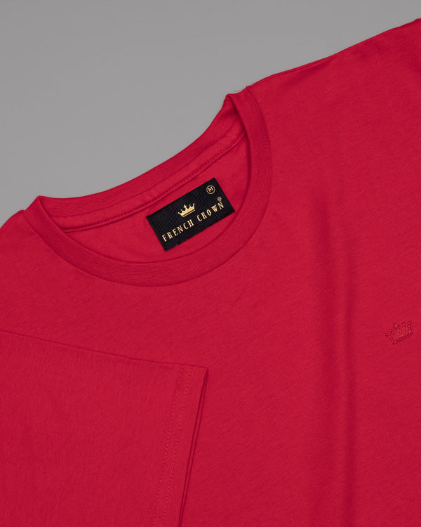 Scarlet Red Super Soft Premium Organic Cotton T-shirt TS073-M, TS073-XXL, TS073-S, TS073-XL, TS073-L