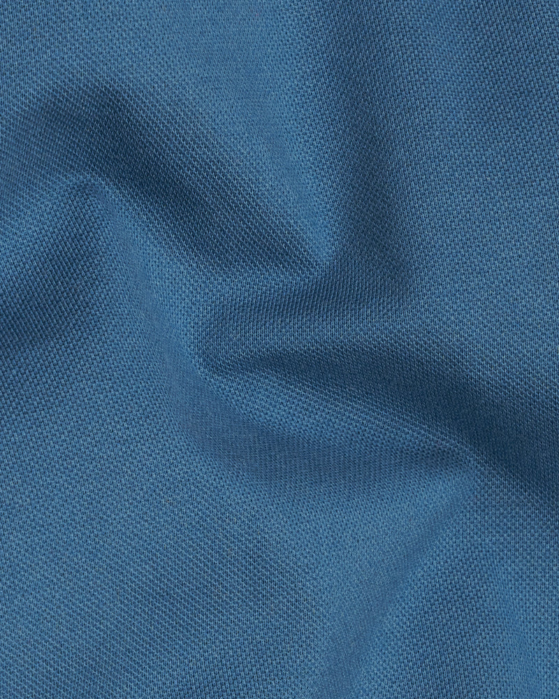 Calypso Blue Organic Cotton Pique Polo TS748-S, TS748-M, TS748-L, TS748-XL, TS748-XXL