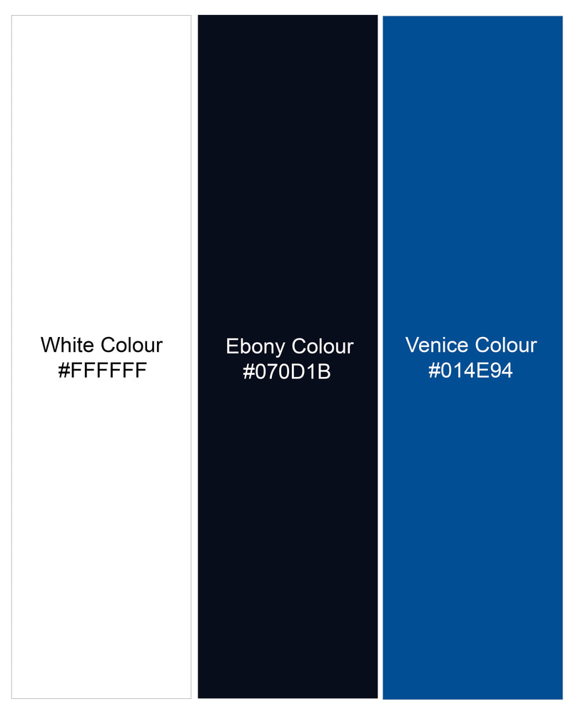 Bright White with Venice Blue Pique Polo TS763-S, TS763-M, TS763-L, TS763-XL, TS763-XXL