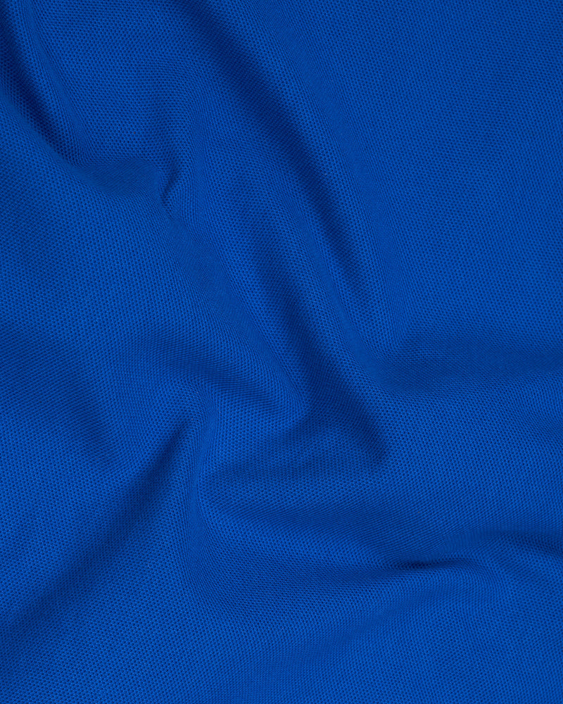 Smalt Blue Organic Cotton Pique Polo TS781-S, TS781-M, TS781-L, TS781-XL, TS781-XXL