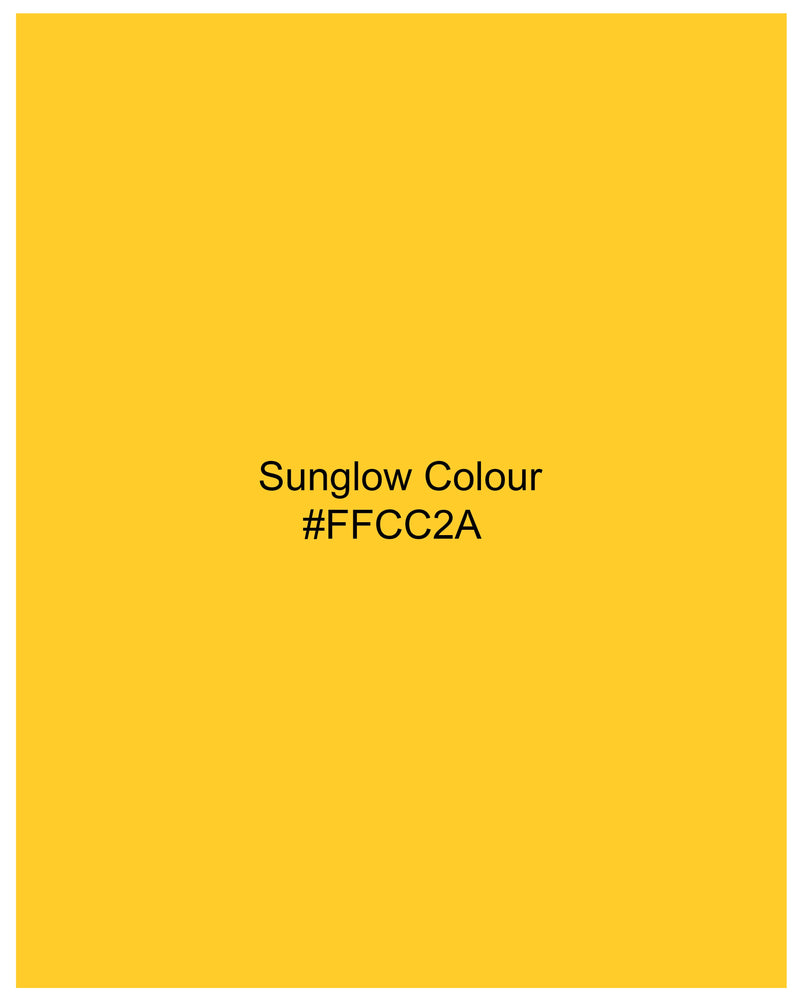 Sunglow Yellow Organic Cotton Pique Polo