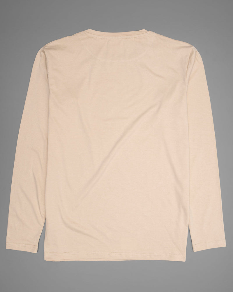 Beige Full-Sleeve Super soft Premium Cotton T-shirt TS082-S, TS082-M, TS082-XXL, TS082-L, TS082-XL, TS082-3XL, TS082-4XL