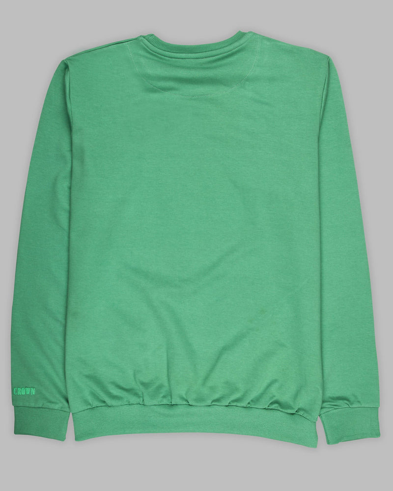Fern Green Super Soft Premium Cotton Full Sleeve Sweatshirt TS091-S, TS091-M, TS091-L, TS091-XL, TS091-XXL, TS091-3XL, TS091-4XL