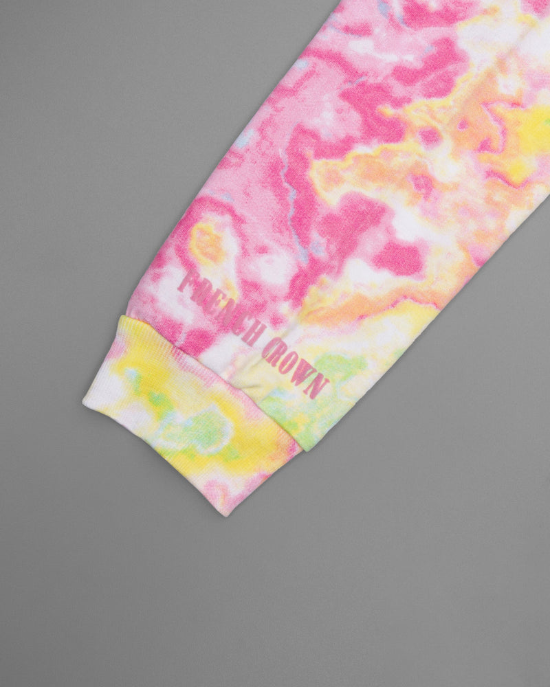 Colourful Tie Dye Print Super Soft Premium Cotton Full Sleeve Sweatshirt TS095-M, TS095-XL, TS095-XXL, TS095-3XL, TS095-4XL, TS095-S, TS095-L