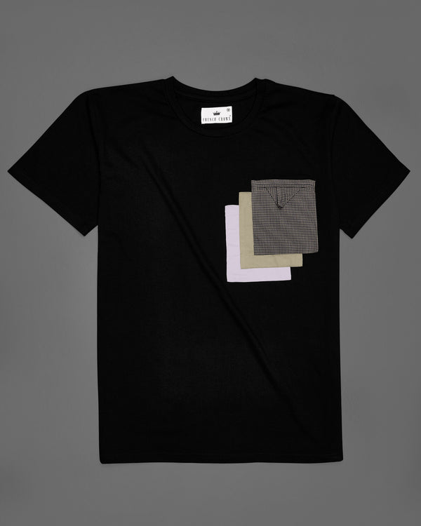 Jade Black with Patch Pocket Premium Organic Cotton Designer T-shirt