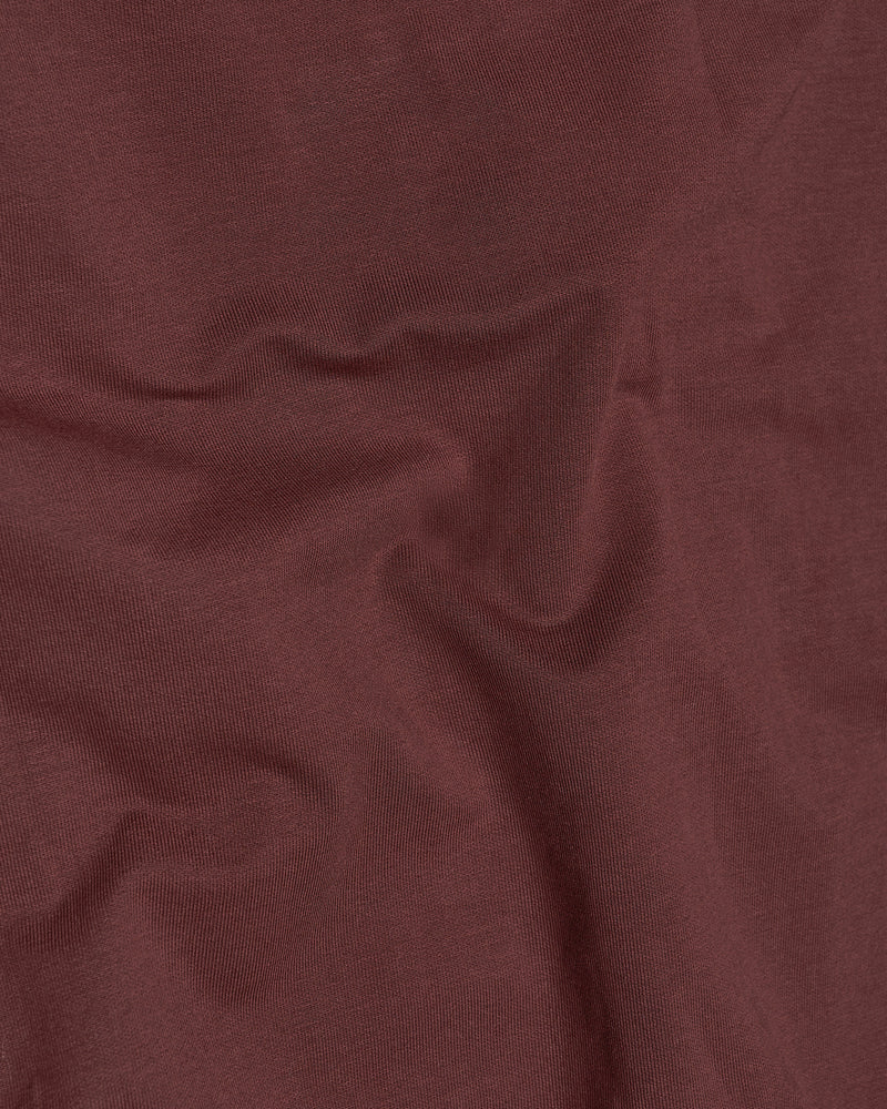 Taupe Brown Multicolour Patchwork Premium Cotton Designer Sweatshirt