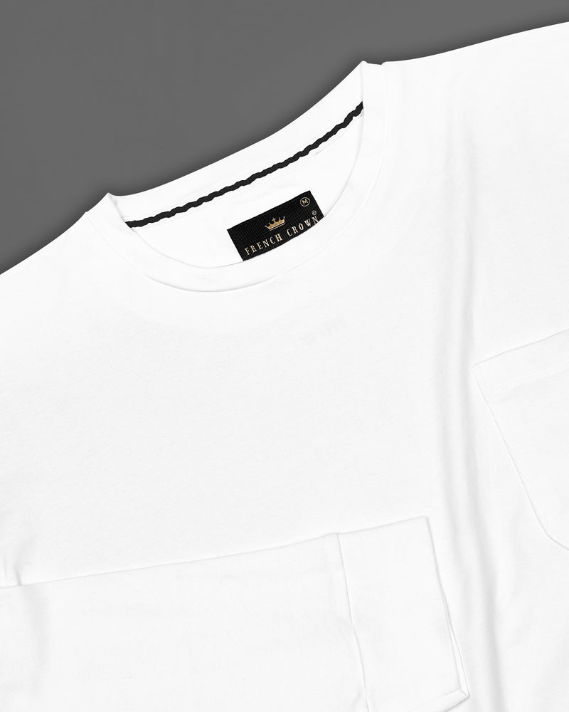 Bright White Full Sleeves Premium Cotton Jersey Sweatshirt TS713-S, TS713-M, TS713-L, TS713-XL, TS713-XXL