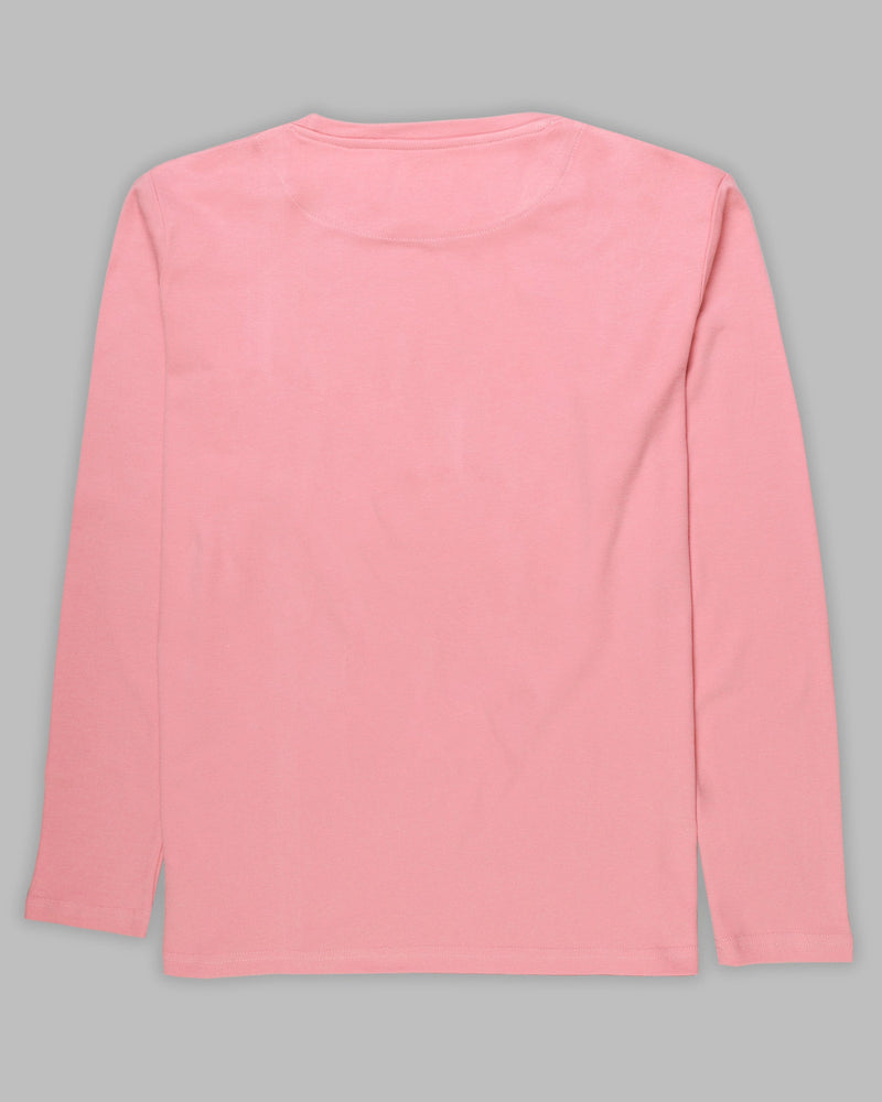 Punch Pink Full-Sleeve Super soft Organic Cotton Jersey T-shirt TS117-M, TS117-L, TS117-XL, TS117-XXL, TS117-S