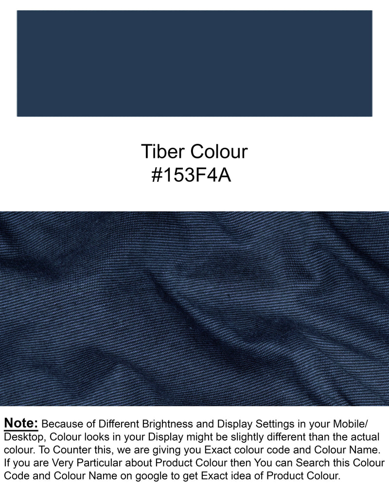 Royal Blue Pinstriped Full-Sleeve Super soft Premium Cotton Jersey T-shirt  T-shirt TS138-S, TS138-M, TS138-L, TS138-XL, TS138-XXL