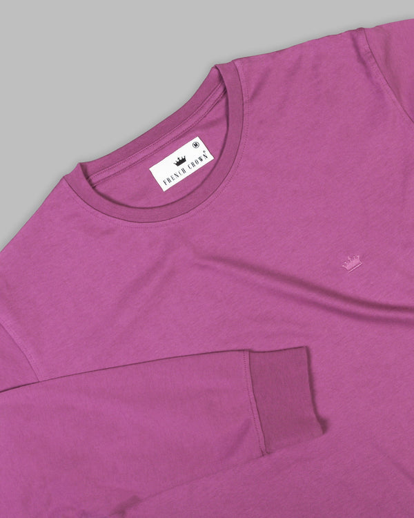 Mauve Purple Super Soft Premium Cotton Full Sleeve Organic Cotton Brushed Sweatshirt TS166-S, TS166-M, TS166-L, TS166-XL, TS166-XXL