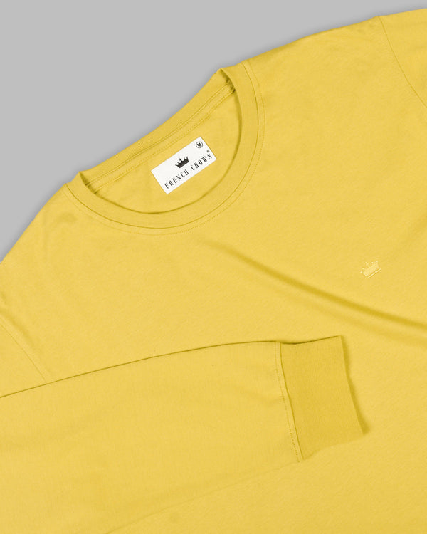 Corn yellow Super Soft Premium Cotton Full Sleeve Organic Cotton Brushed Sweatshirt TS169-XL, TS169-XXL, TS169-S, TS169-M, TS169-L