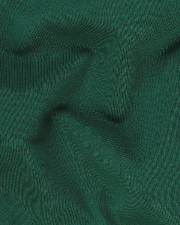 British Racing Green Super Soft Premium Cotton Full Sleeve Organic Cotton Brushed Sweatshirt