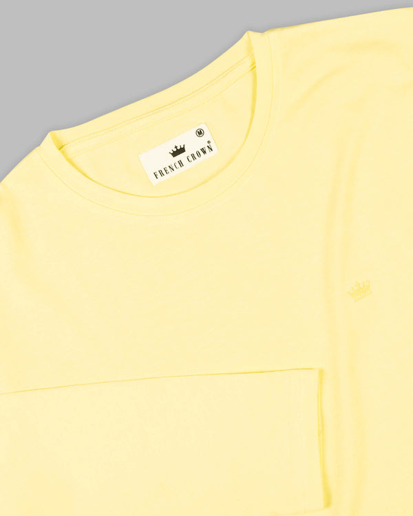 Yellow Super Soft Full Sleeve Organic Cotton T-Shirt TS279-S, TS279-M, TS279-L, TS279-XL, TS279-XXL