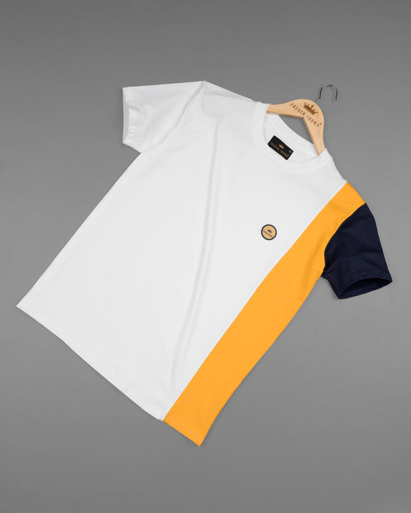 Bright White and Web Orange Super Soft Premium Cotton T-Shirt TS421-S, TS421-M, TS421-L, TS421-XL, TS421-XXL, TS421-3XL, TS421-4XL