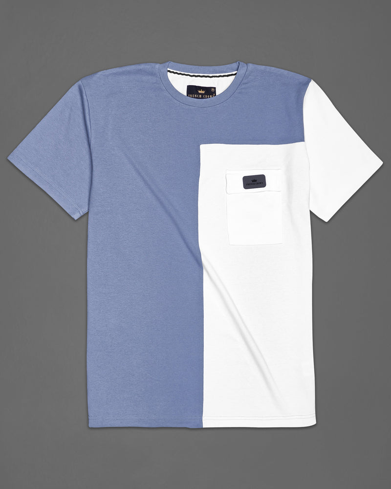 Ship Blue and White Super Soft Premium Cotton Organic Cotton Jersey T-Shirt TS706-S, TS706-M, TS706-L, TS706-XL, TS706-XXL