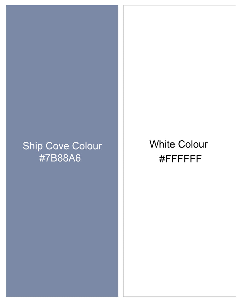 Ship Blue and White Super Soft Premium Cotton Organic Cotton Jersey T-Shirt TS706-S, TS706-M, TS706-L, TS706-XL, TS706-XXL