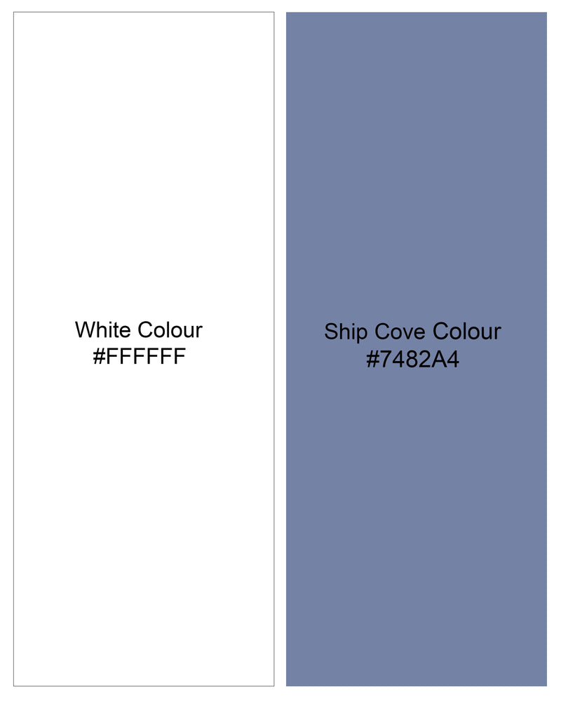 Bright White and Ship Cove Blue Super Soft Premium Cotton Organic Cotton Jersey T-Shirt TS711-S, TS711-M, TS711-L, TS711-XL, TS711-XXL