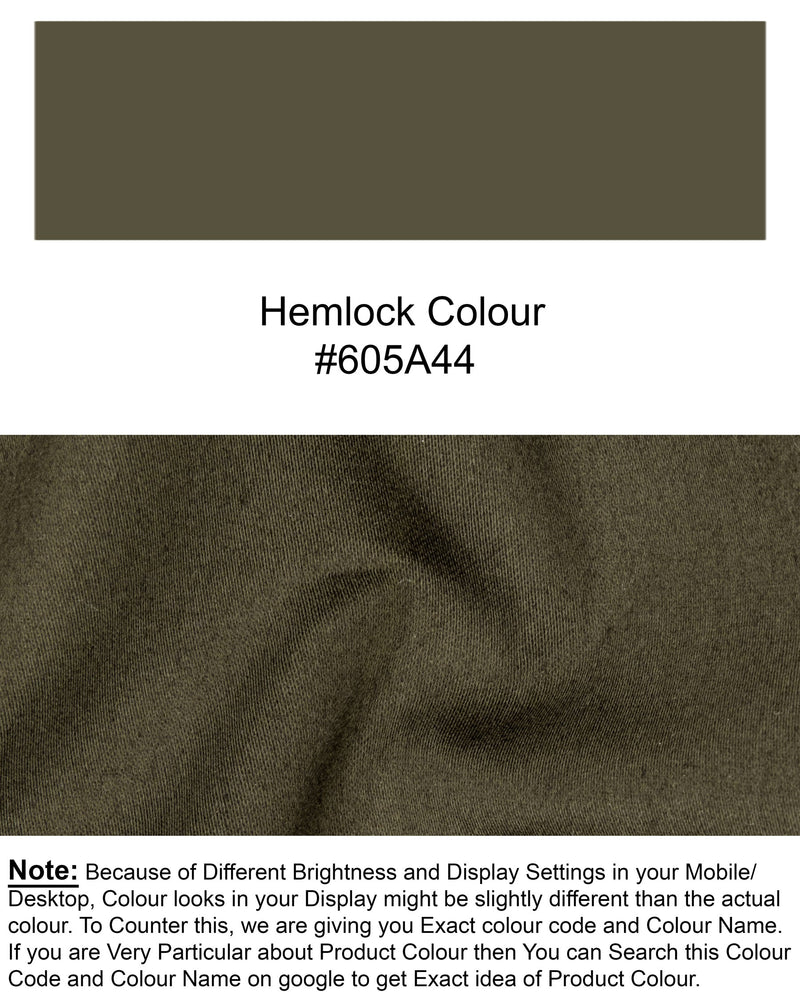 Hemlock Brown Stretchable Premium Cotton Waistcoat