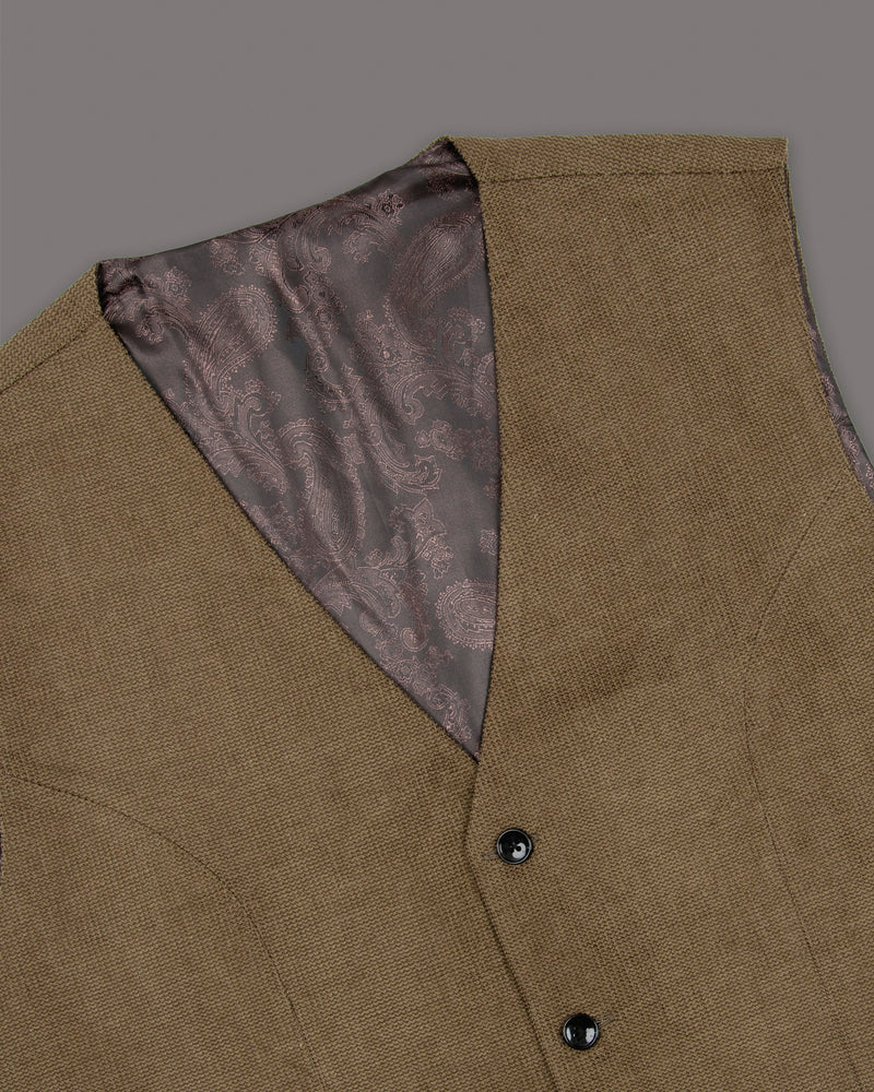 Kabul Brown Corduroy Premium Cotton Waistcoat