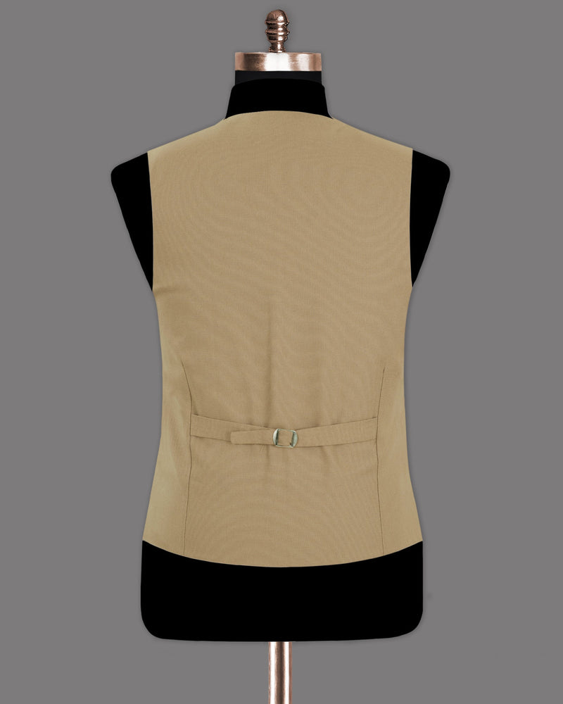 Peanut Brown Premium Cotton Waistcoat