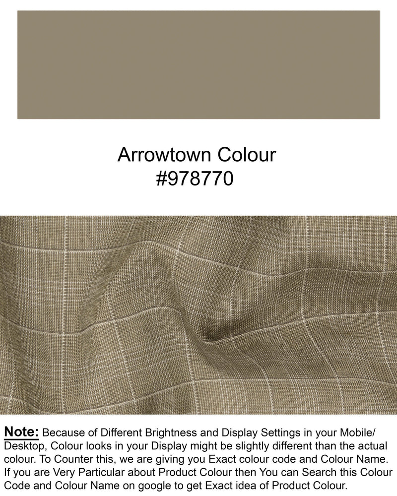 Arrowtown Brown Plaid Waistcoat