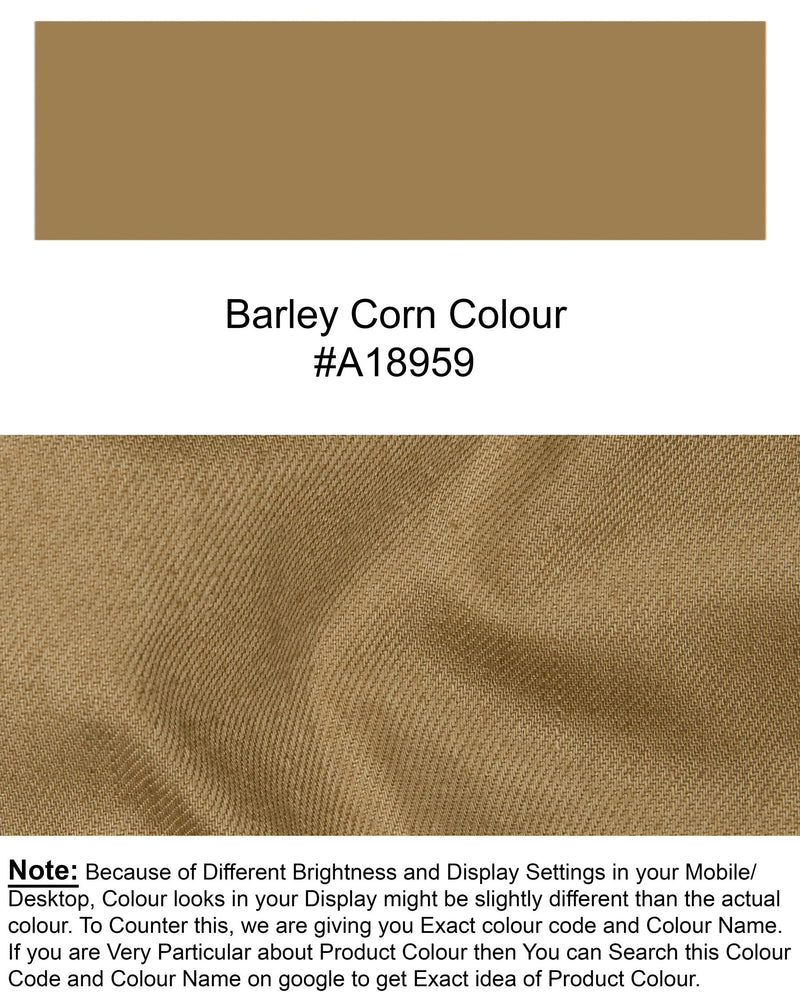 Barley Corn Brown Premium Cotton Waistcoat