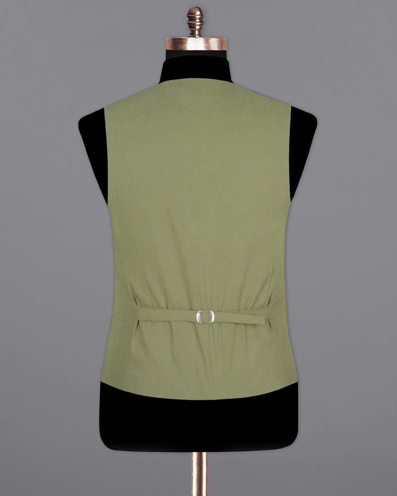 Kelp Green Heavyweight Premium Cotton Waistcoat