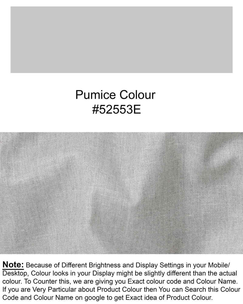 Pumice Grey Wool Rich Waistcoat