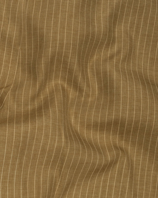 Muesli Brown Striped Wool Rich Waistcoat V1507-36, V1507-38, V1507-40, V1507-42, V1507-44, V1507-46, V1507-48, V1507-50, V1507-52, V1507-54, V1507-56, V1507-58, V1507-60