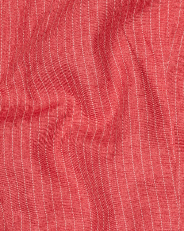 Chestnut Rose Woolrich Striped Waistcoat V1514-36, V1514-38, V1514-40, V1514-42, V1514-44, V1514-46, V1514-48, V1514-50, V1514-52, V1514-54, V1514-56, V1514-58, V1514-60
