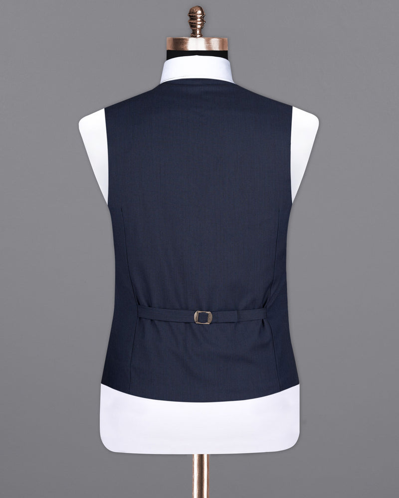 Tangaroa Blue Wool Rich Waistcoat V1536-36, V1536-38, V1536-40, V1536-42, V1536-44, V1536-46, V1536-48, V1536-50, V1536-52, V1536-54, V1536-56, V1536-58, V1536-60