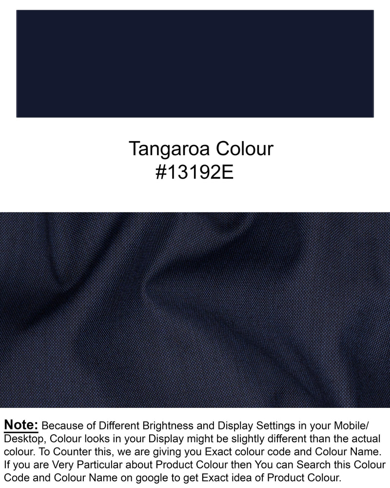 Tangaroa Blue Wool Rich Waistcoat V1536-36, V1536-38, V1536-40, V1536-42, V1536-44, V1536-46, V1536-48, V1536-50, V1536-52, V1536-54, V1536-56, V1536-58, V1536-60