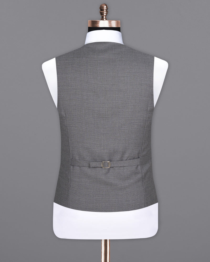 Boulder Grey Double Breasted Woolrich Waistcoat V1579-36, V1579-38, V1579-40, V1579-42, V1579-44, V1579-46, V1579-48, V1579-50, V1579-52, V1579-54, V1579-56, V1579-58, V1579-60