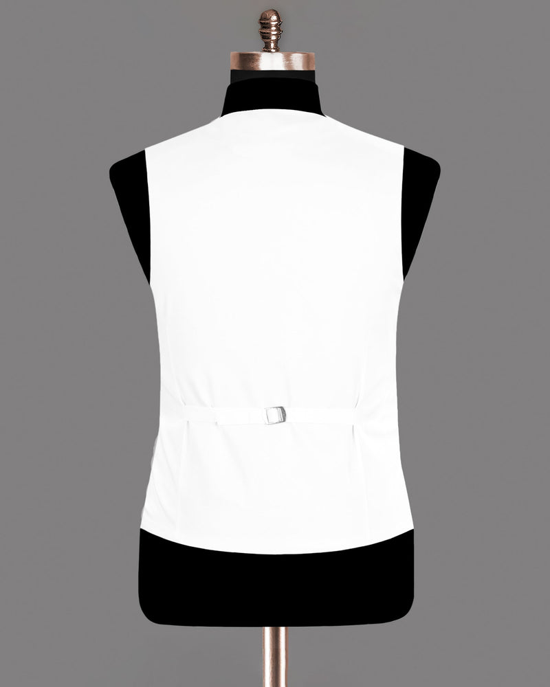 Bright White Waistcoat