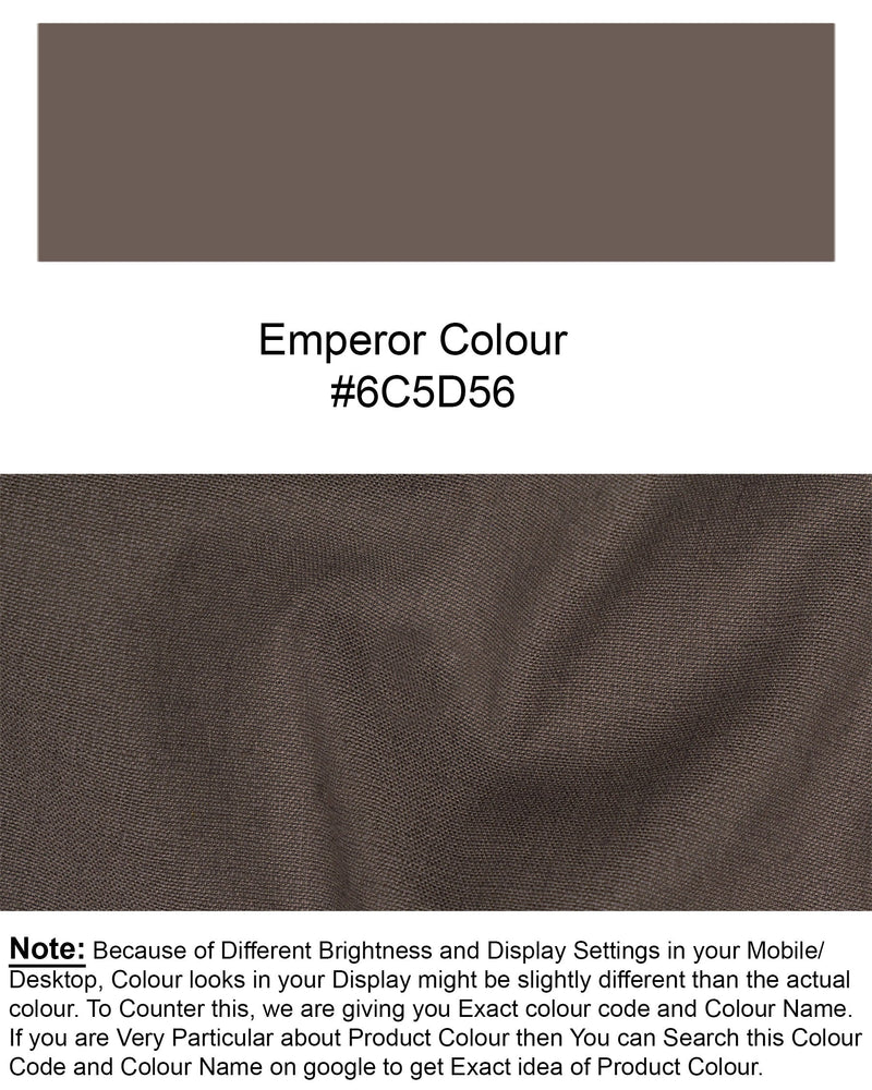 Emperor Brown Premium Cotton Waistcoat V1617-36, V1617-38, V1617-40, V1617-42, V1617-44, V1617-46, V1617-48, V1617-50, V1617-52, V1617-54, V1617-56, V1617-58, V1617-60