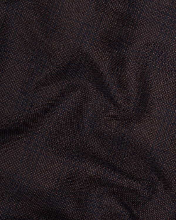 Thunder Brown Subtle Checkered Woolrich Waistcoat V1625-36, V1625-38, V1625-40, V1625-42, V1625-44, V1625-46, V1625-48, V1625-50, V1625-52, V1625-54, V1625-56, V1625-58, V1625-60
