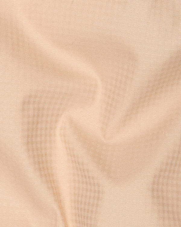 Desert Sand Cream micro Checkered Waistcoat