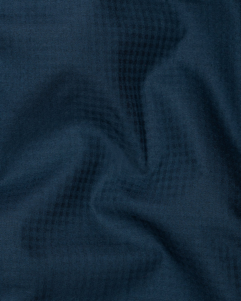 Mirage Blue Checkered Waistcoat