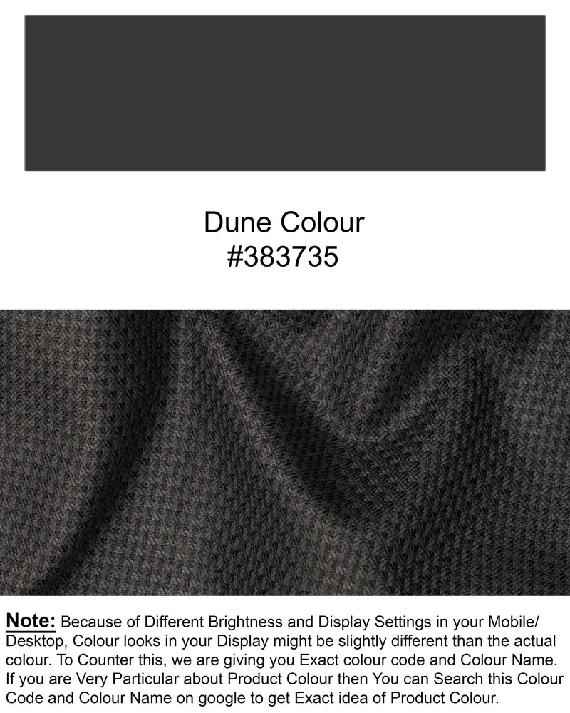 Dune Brown Textured Waistcoat
