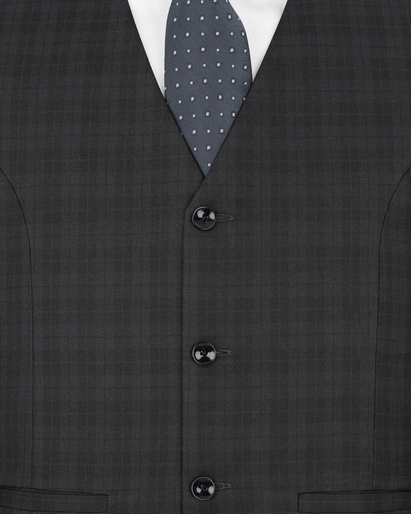 Mine Shaft Gray Plaid Waistcoat