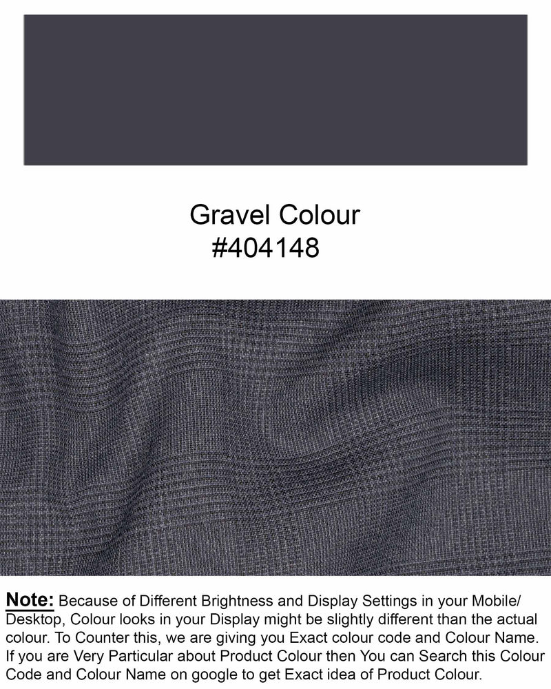 Gravel Gray Plaid Waistcoat