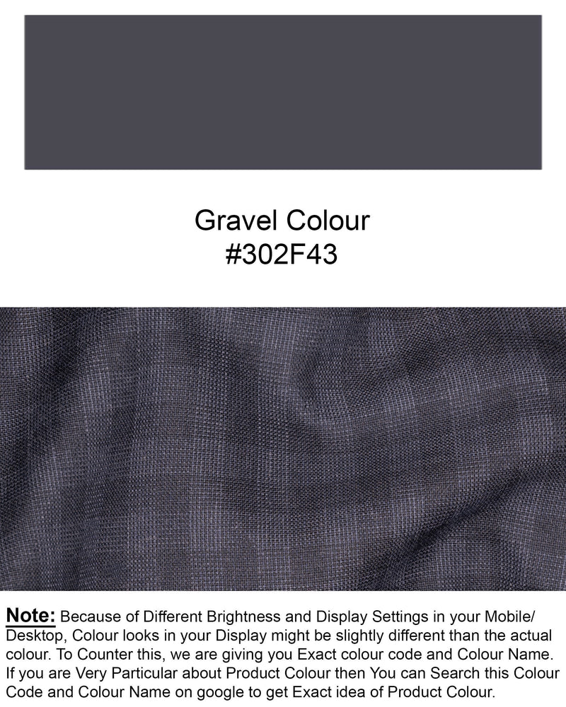 Gravel Gray Plaid Waistcoat