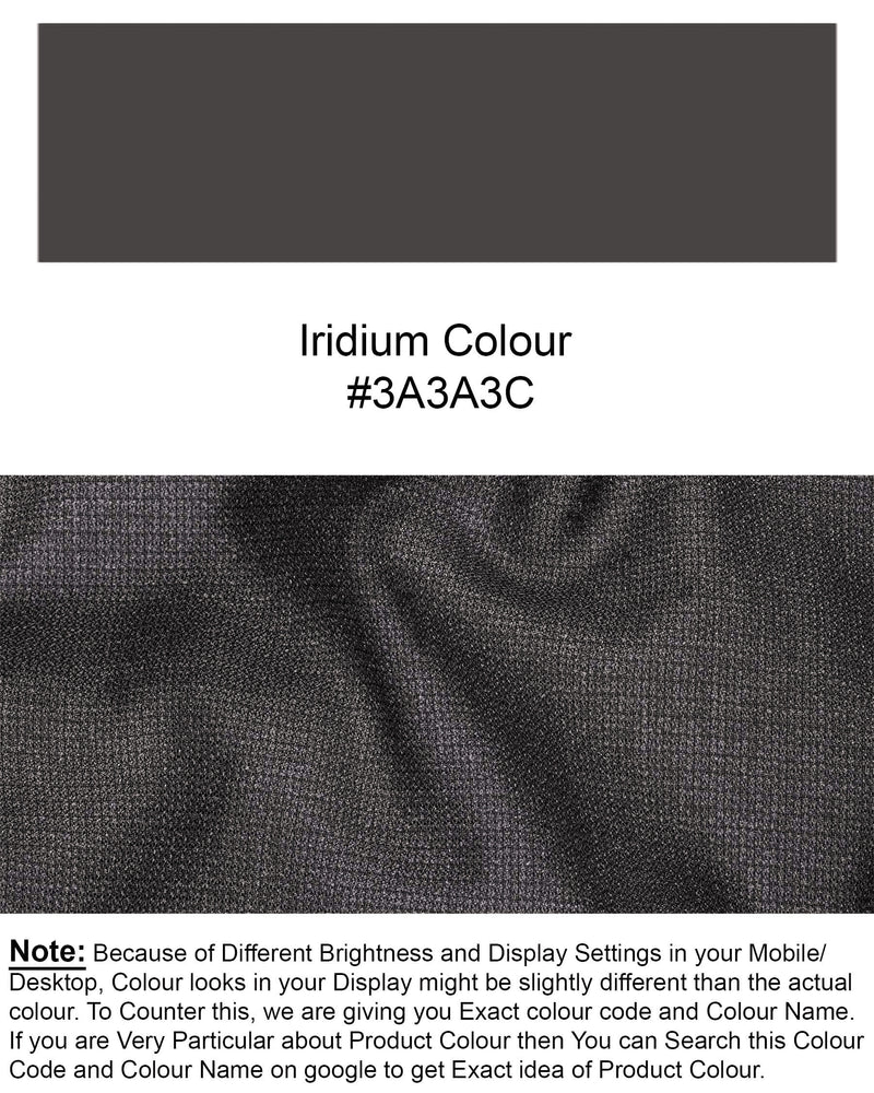Iridium Gray Textured Waistcoat V1868-36, V1868-38, V1868-40, V1868-42, V1868-44, V1868-46, V1868-48, V1868-50, V1868-52, V1868-54, V1868-56, V1868-58, V1868-60