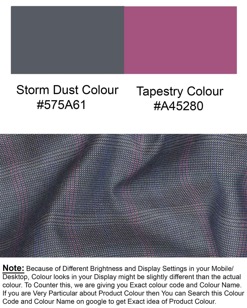 Storm Dust Plaid Waistcoat V1889-36, V1889-38, V1889-40, V1889-42, V1889-44, V1889-46, V1889-48, V1889-50, V1889-52, V1889-54, V1889-56, V1889-58, V1889-60